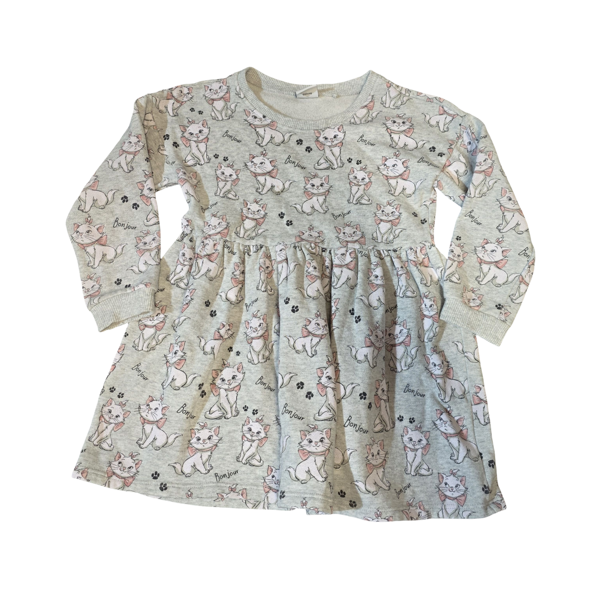 Disney at Next Grey Marie Cat Jumper Dress – Girls 3–4 Years