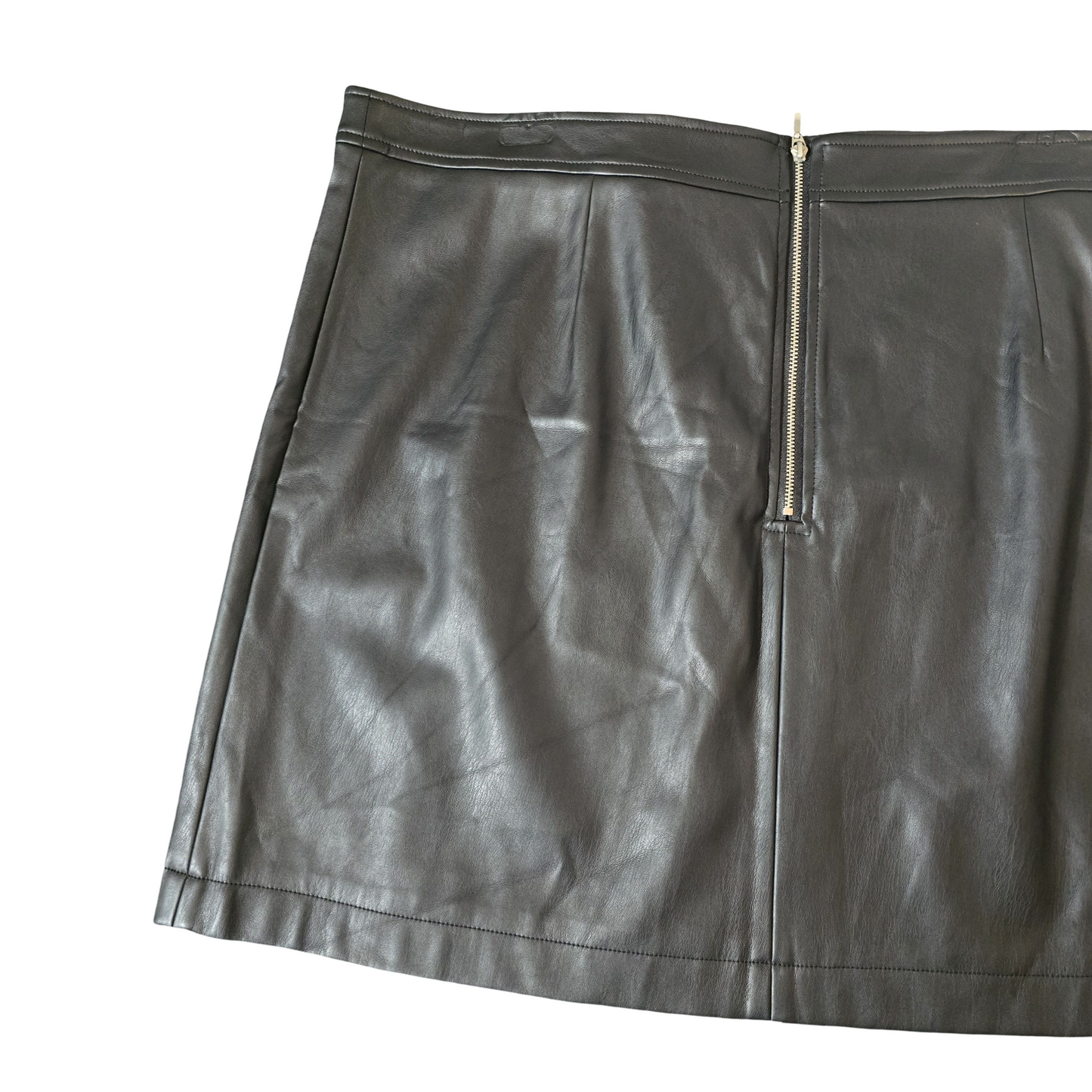 M&Co Black Faux Leather Mini Skirt – Size 20 – NWT