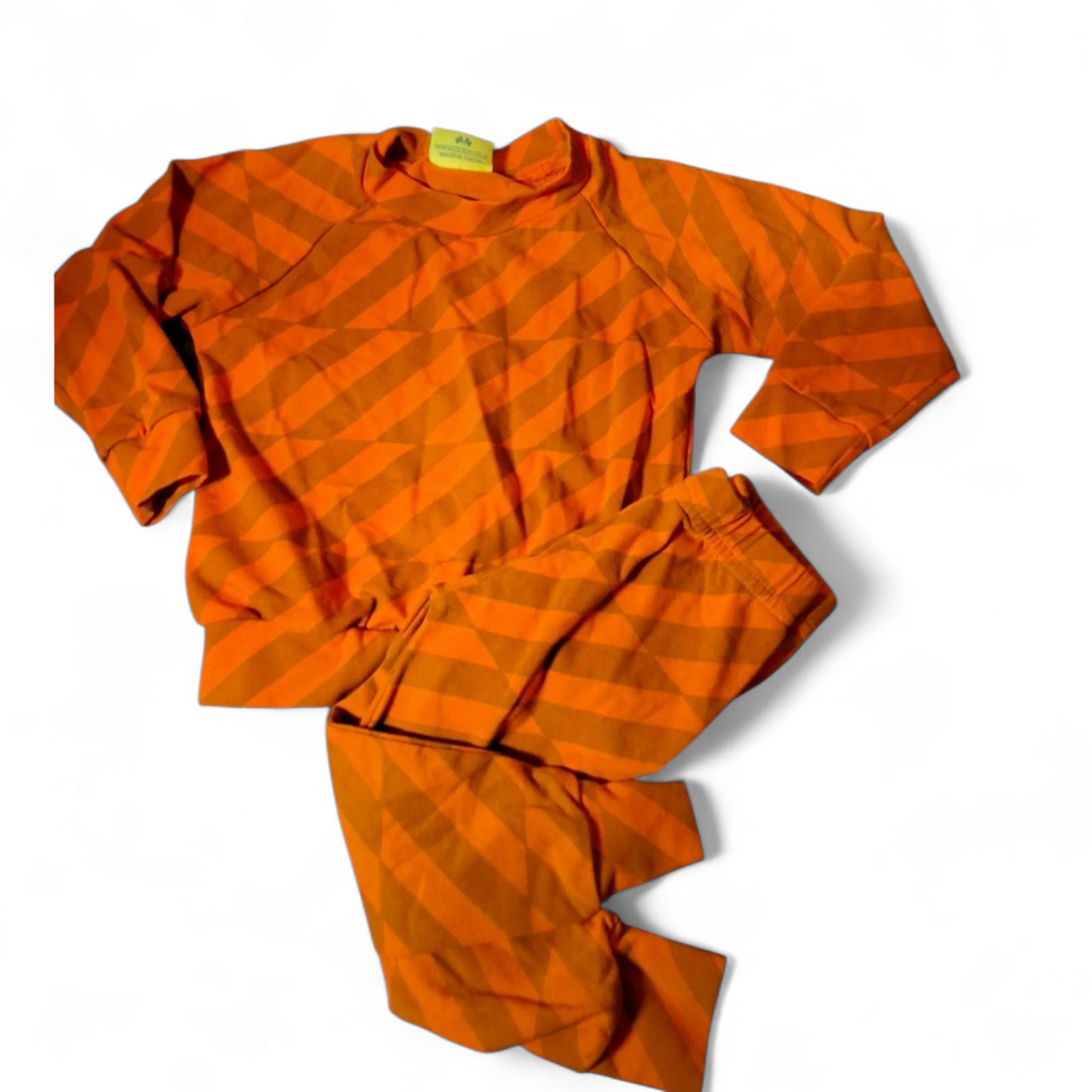 Pickle Boys Orange Pyjama Set – 6–12 Months – 100% Cotton