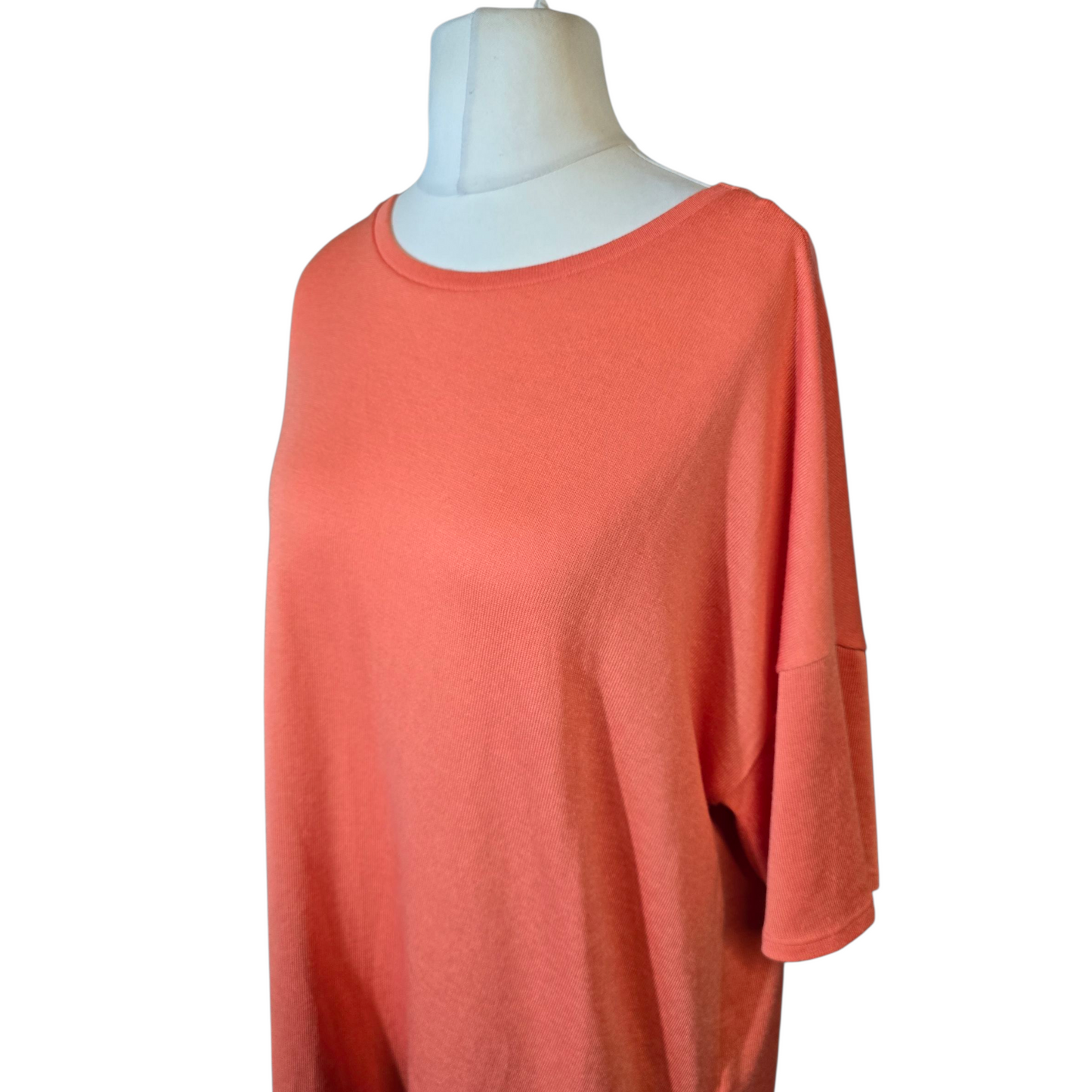 George Orange Lightweight Asymmetric Jumper – Size 22 – Relaxed Fit