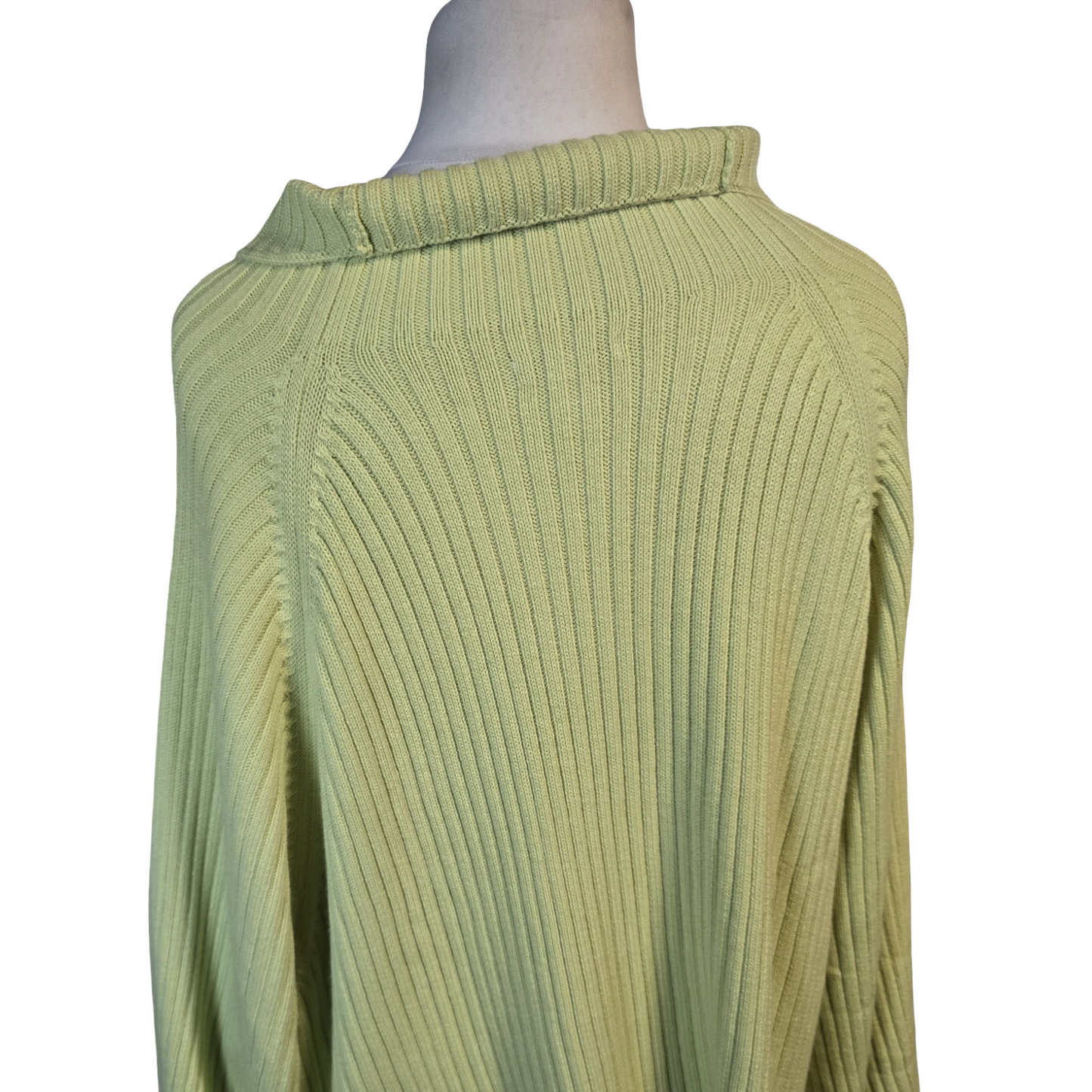 Light Green Jumper 3XL Size 22/24 High Neck New Causal