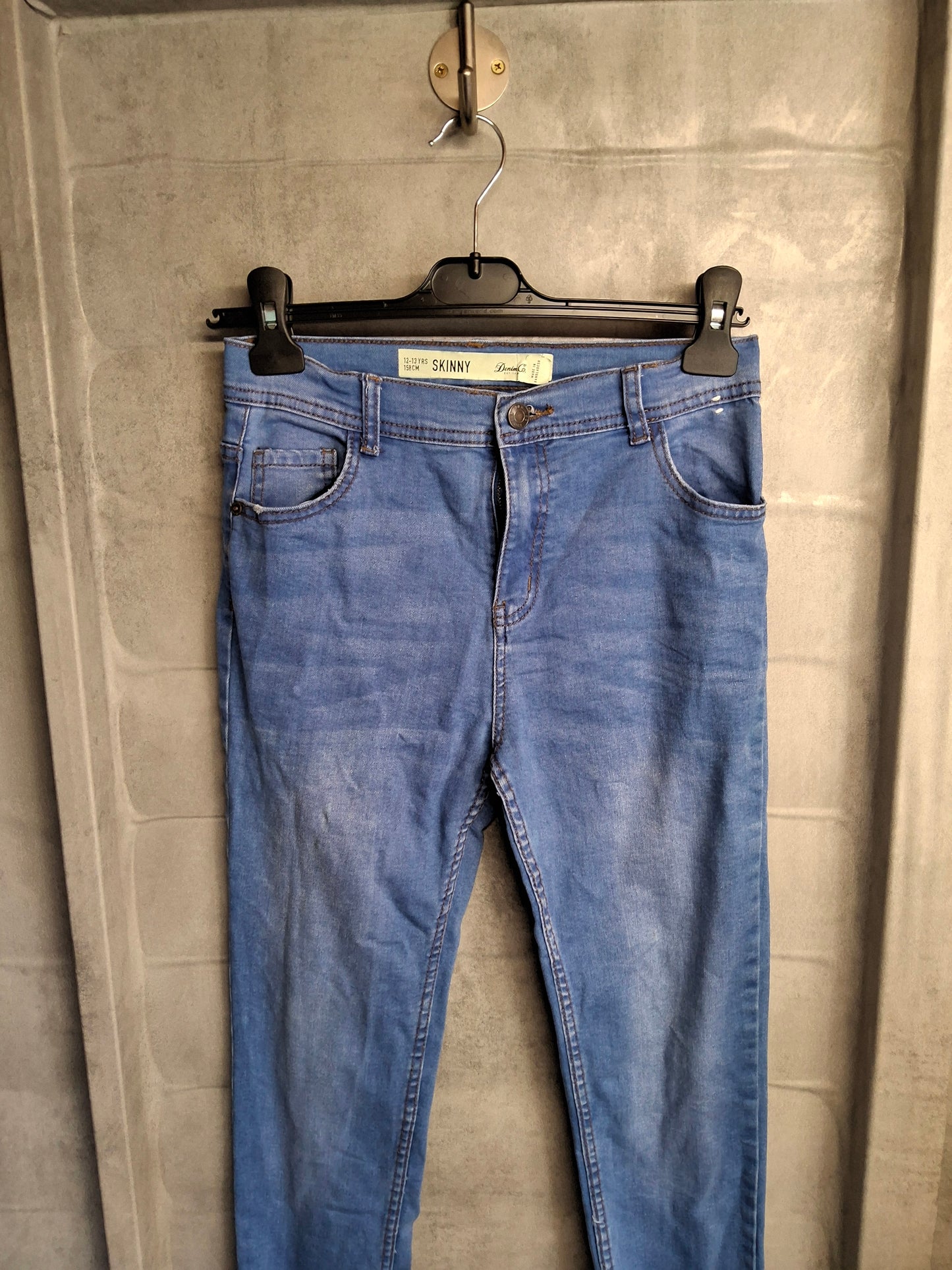 Primark Blue Skinny High-Waisted Jeans – Girls 12–13 Years