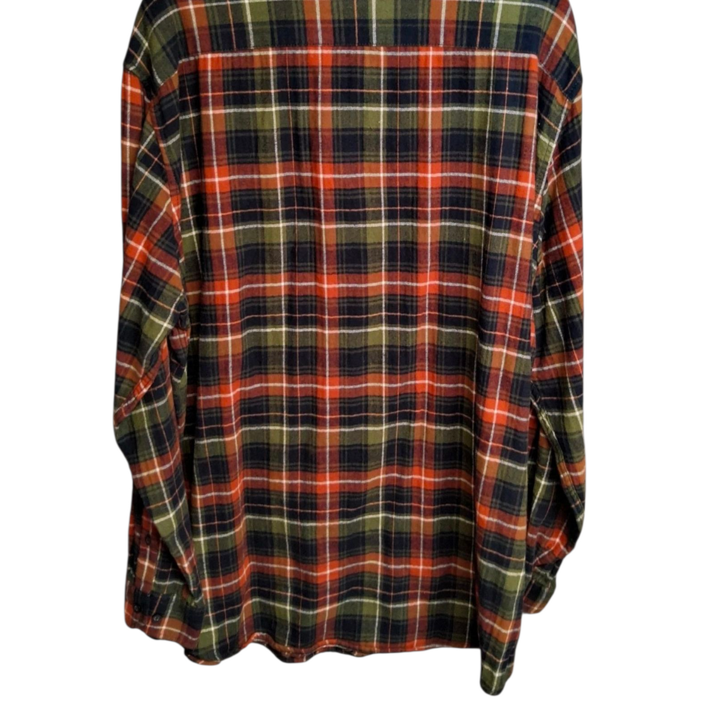 King’s Road Navy, Red & Green Checked Shirt – Men’s 2XL – 100% Cotton