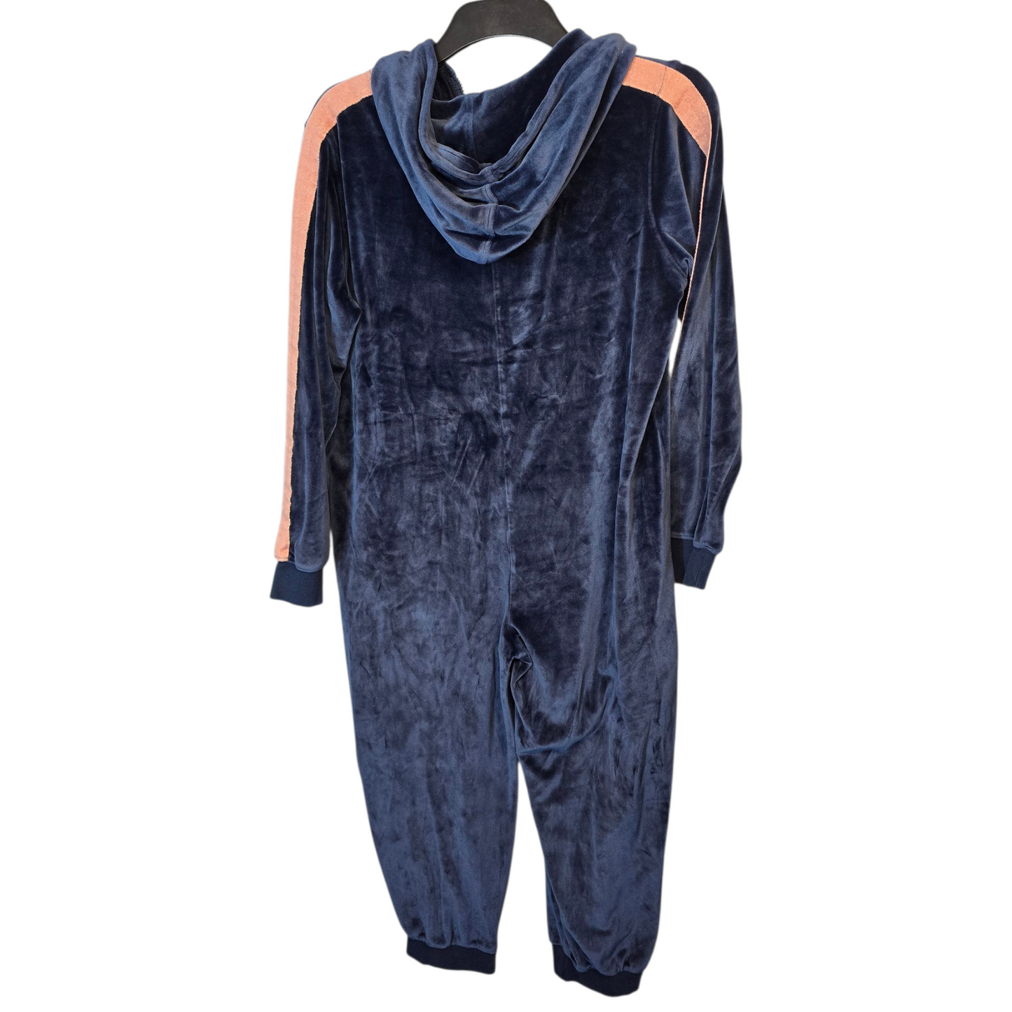 Next Navy & Pink Fleeced Hooded Onesie – Age 15–16 Years – Cosy Zip-Up