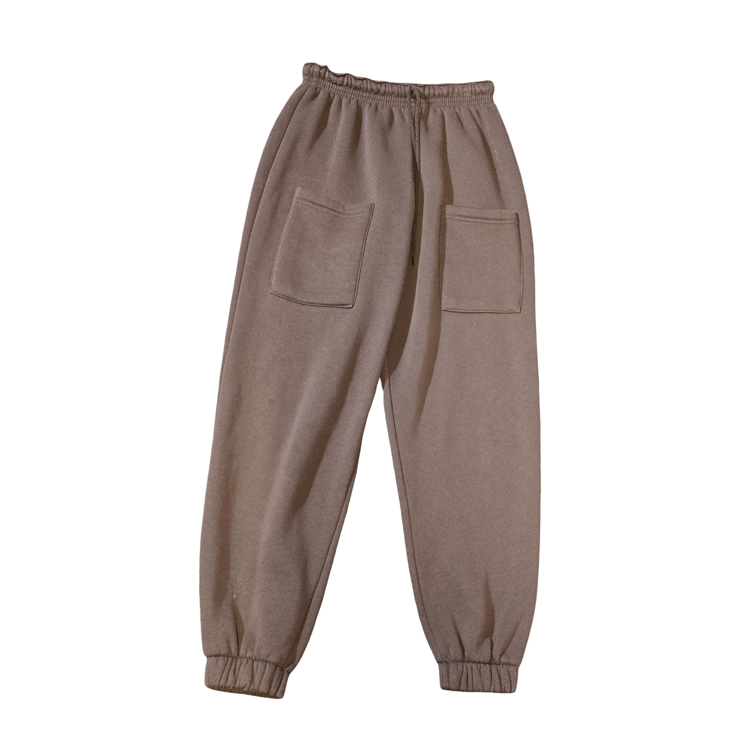 Prettylittlething Chocolate Brown Joggers | Size 6 | Fleece-Lined