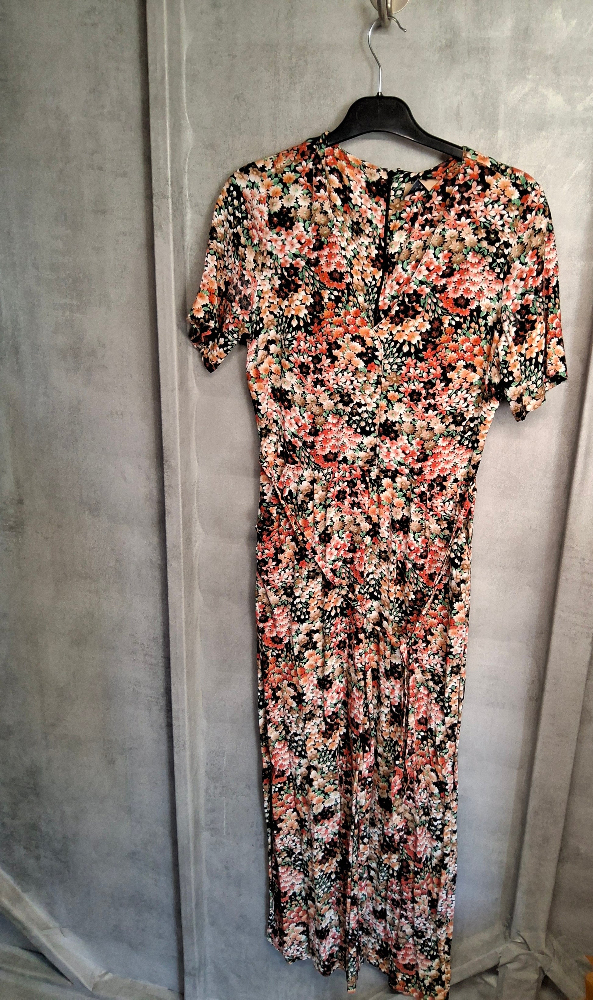Anthropologie Kachel Floral Jumpsuit – Wide Leg Viscose Boho Style