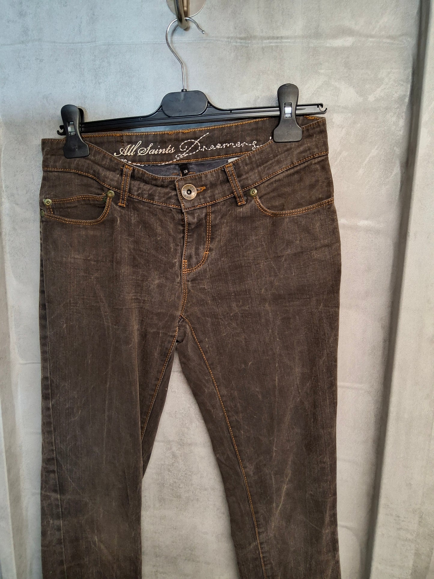 All Saints Dreamers Y2K Low Rise Slim Leg Jeans – W28 (UK size 8/10)