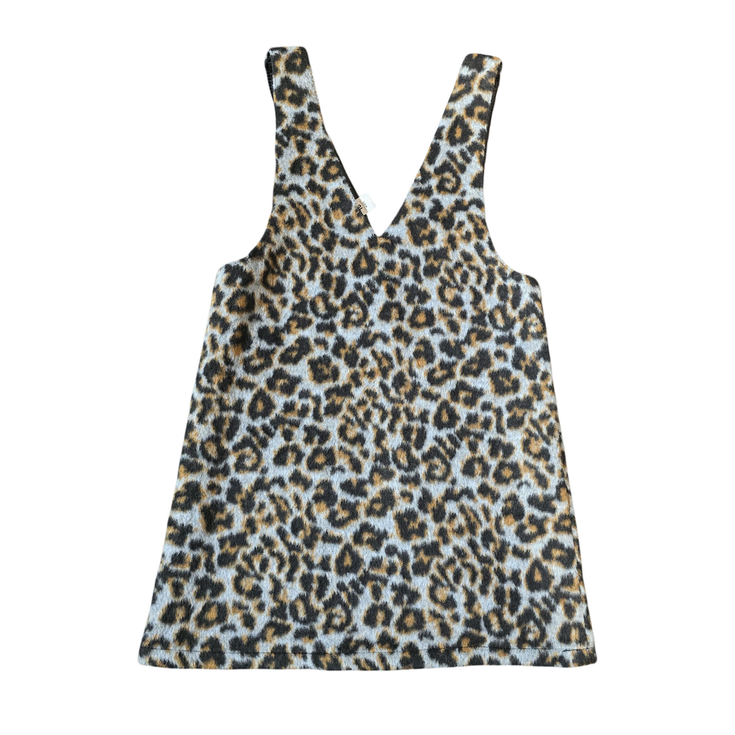 Tu Girls Fleeced Animal Print Pinafore Dress – 7 Years
