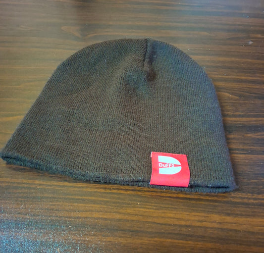 Vintage Duffs Brown Beanie – 90s/00s Skater Streetwear – One Size