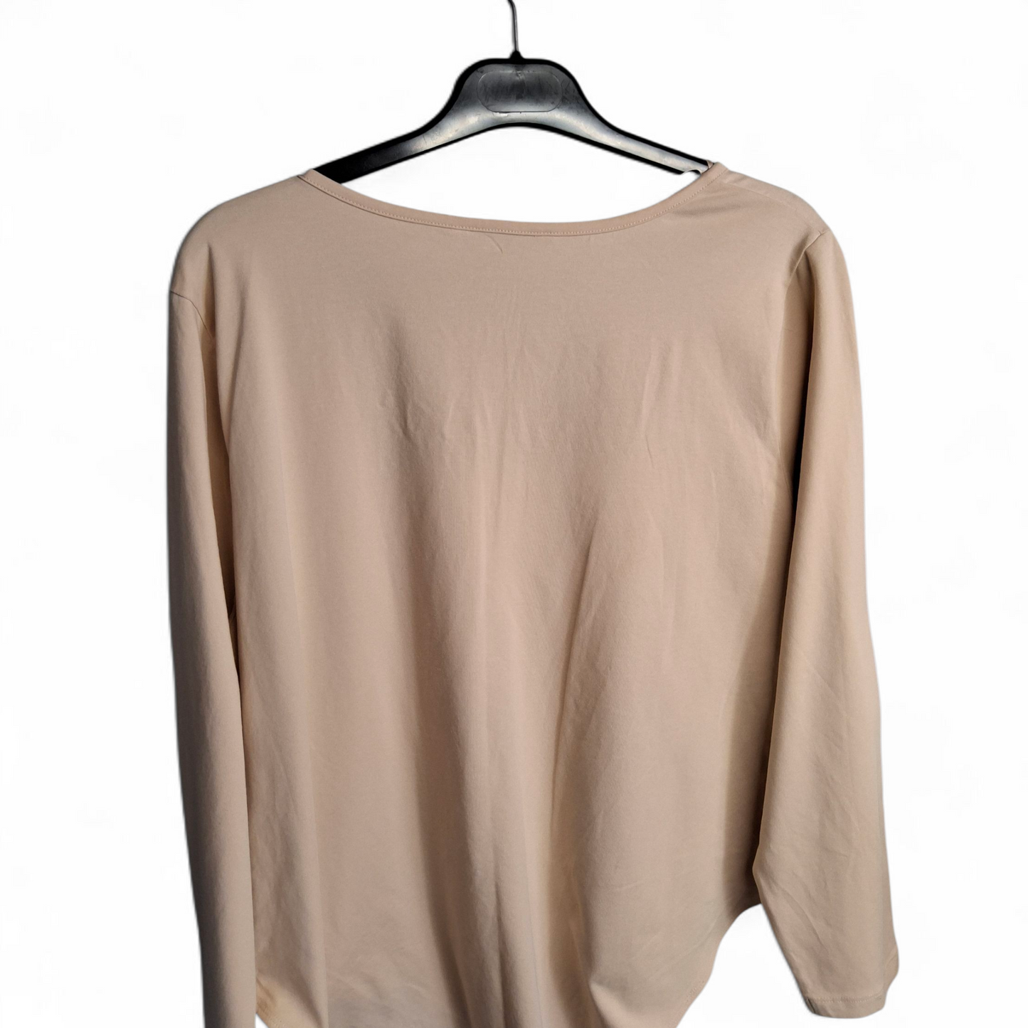 Tu Beige Square Neck Long Sleeve Bodysuit – Size 26 – Stretch Cotton