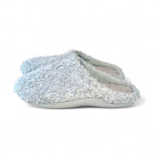 Tu Grey Fluffy Slip-On Slippers – Size 5/6