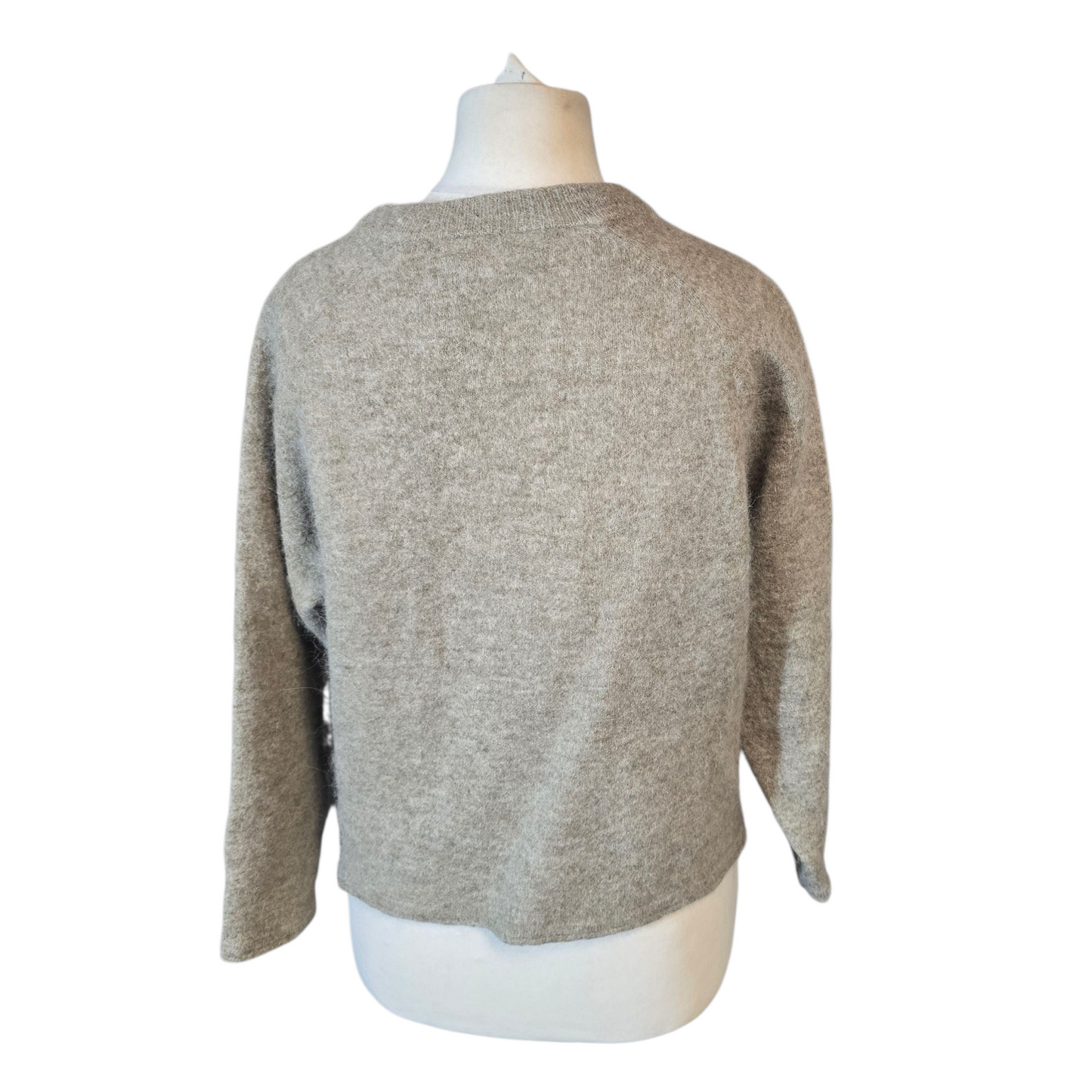 Next Grey Oversized Box-Fit Jumper – Size L (Fits size 14/16)
