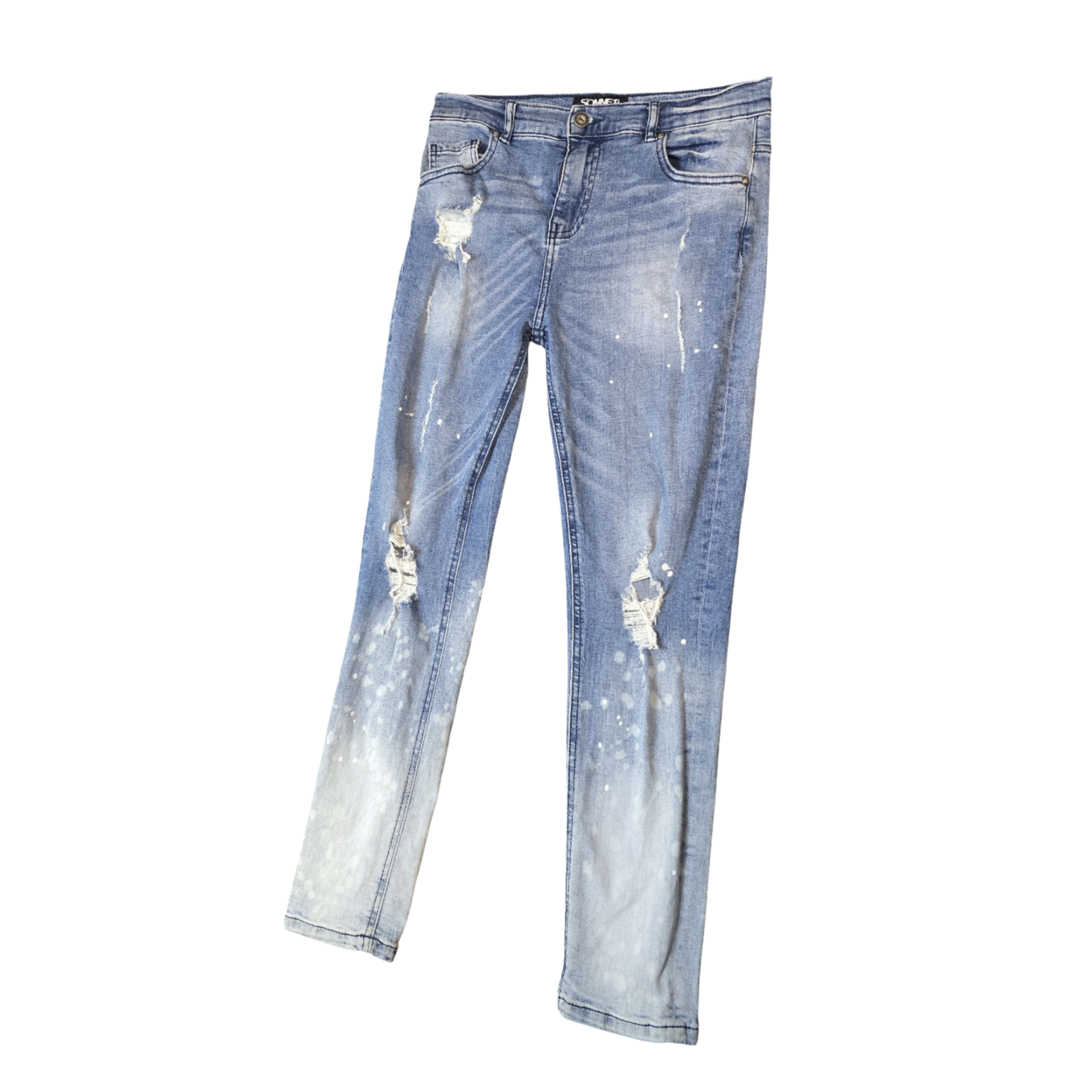 Blue Skinny Jeans Age 13-15years Boys Distressed Sonneti