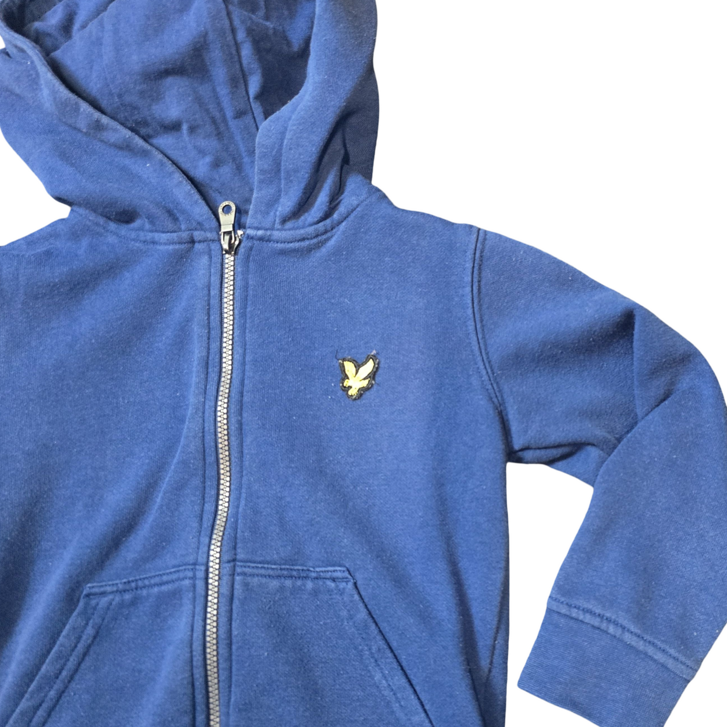 Lyle & Scott boys blue hoodie 24m