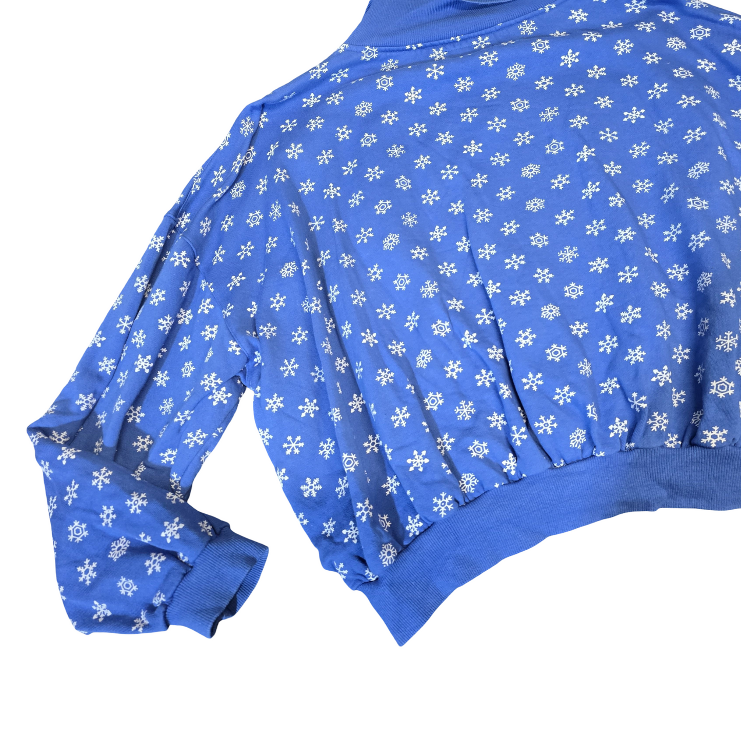 Vintage California Blue Snowflake Collared Xmas Jumper – Unisex – Relaxed Fit