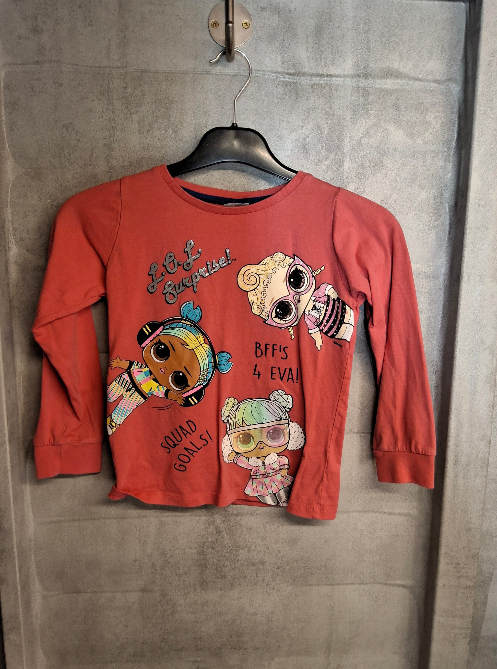 Tu LOL Surprise Pink Long Sleeve T-Shirt – Girls 6-7 Years – 100% Cotton