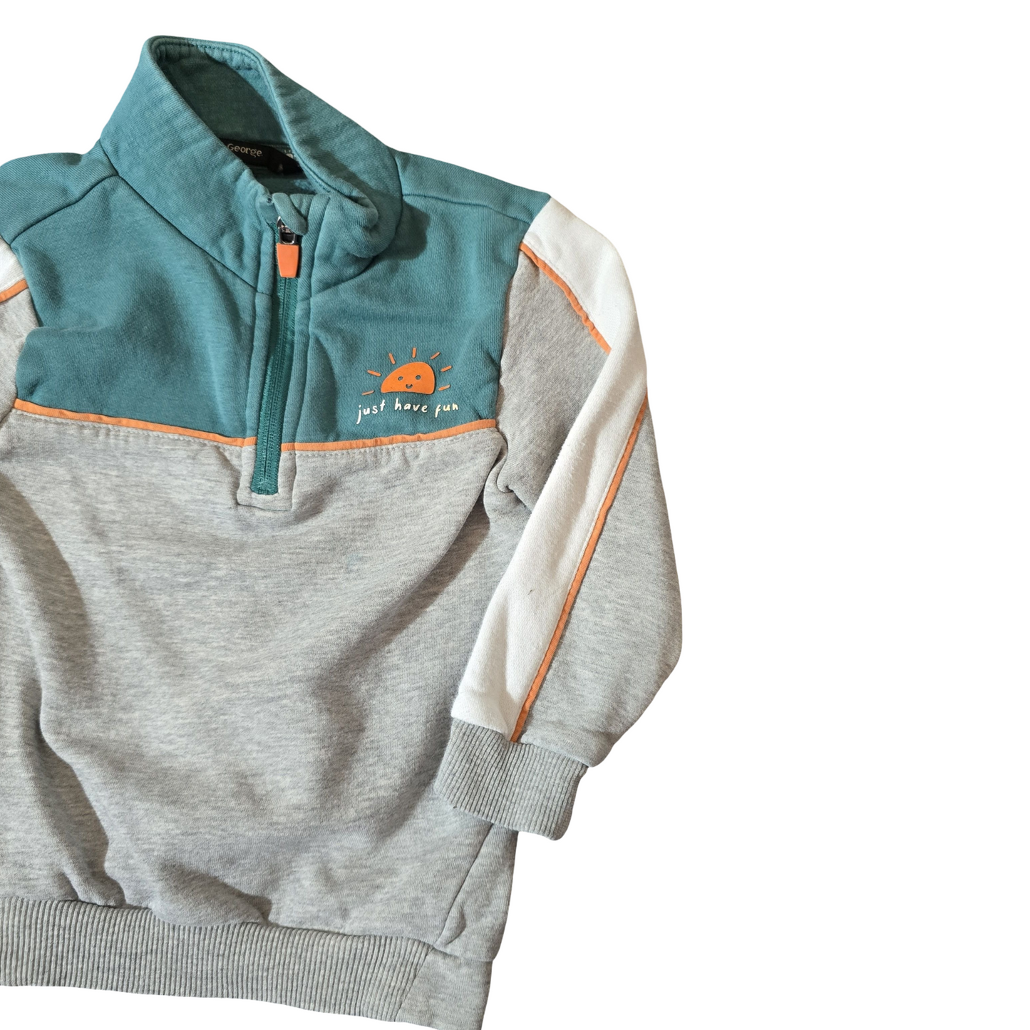 George Grey & Green 1/4 Zip Jumper – Boys – Cotton Blend 4-5years