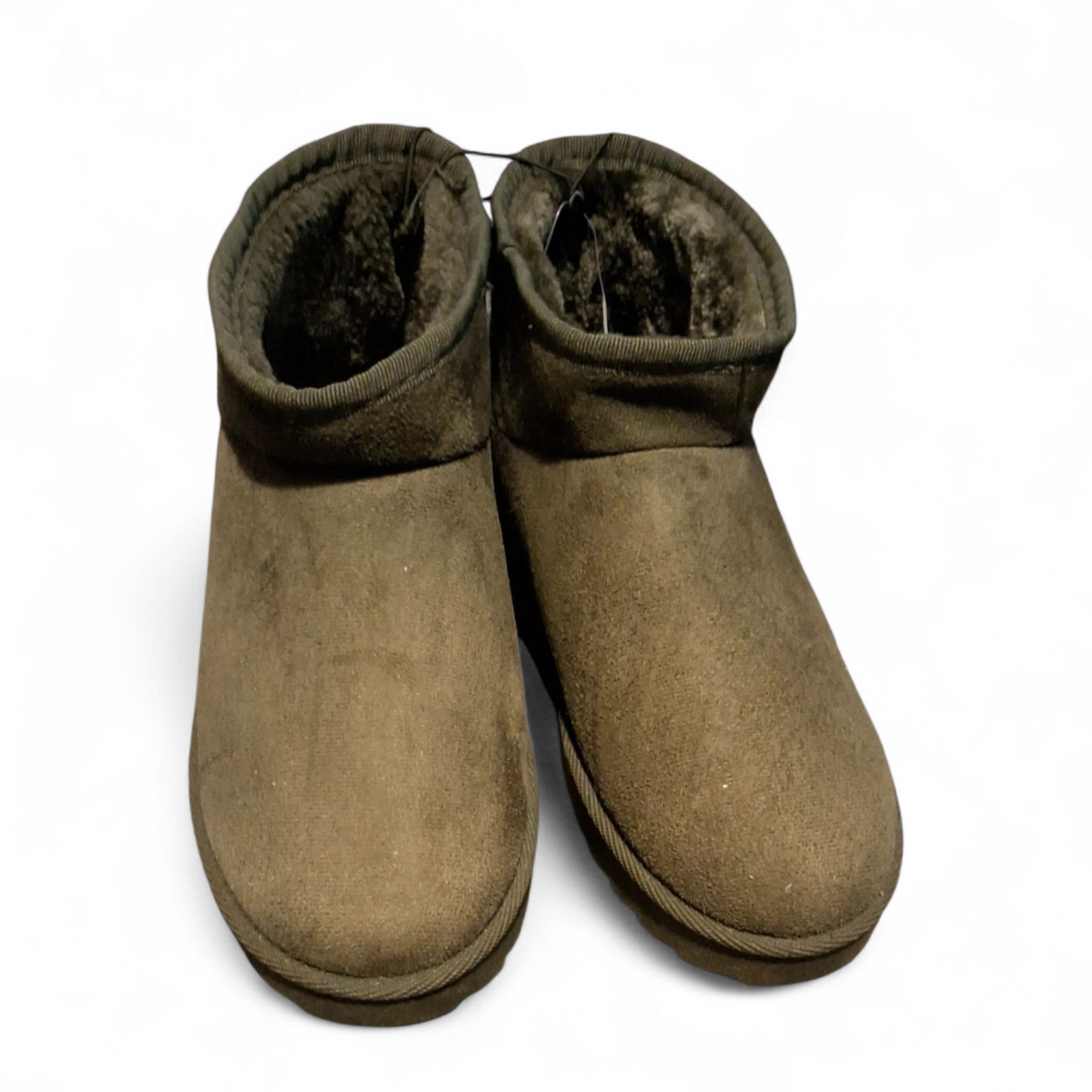 Primark Khaki Green Suede Ankle Boots – Size 6 – NWT