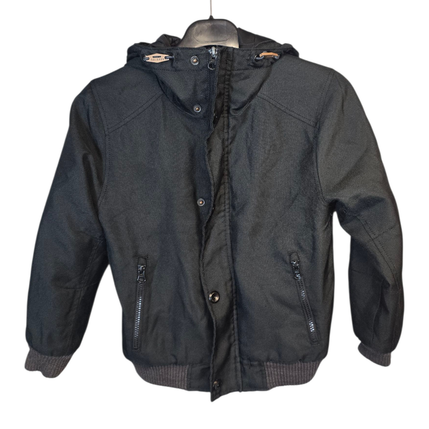 Next Black Hooded Winter Coat – Age 8 – Warm, Cosy & Ready for Winter Boys