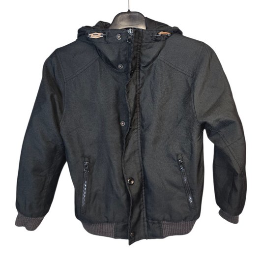 Next Black Hooded Winter Coat – Age 8 – Warm, Cosy & Ready for Winter Boys