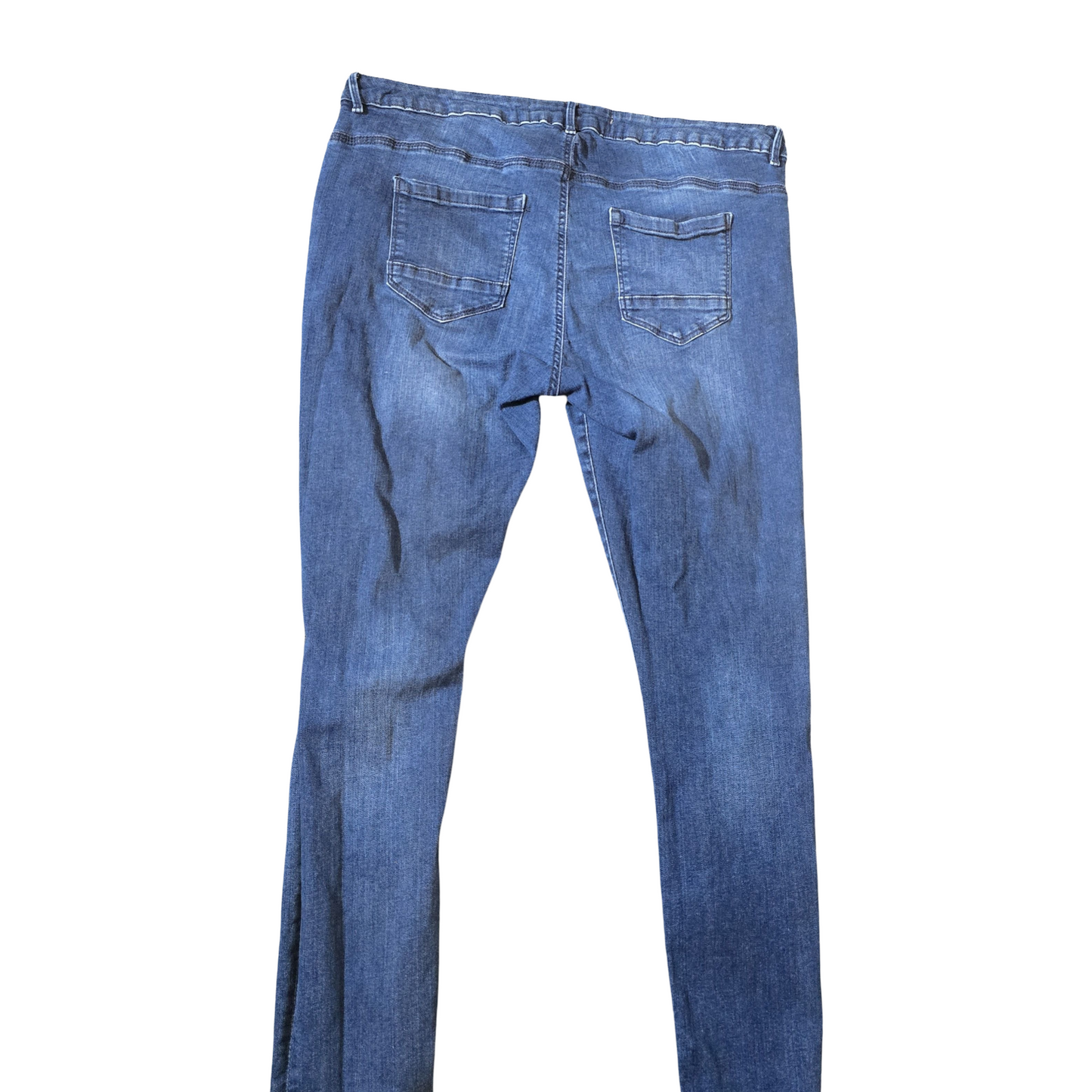 Primark Blue Ripped Skinny Jeans – Size 18