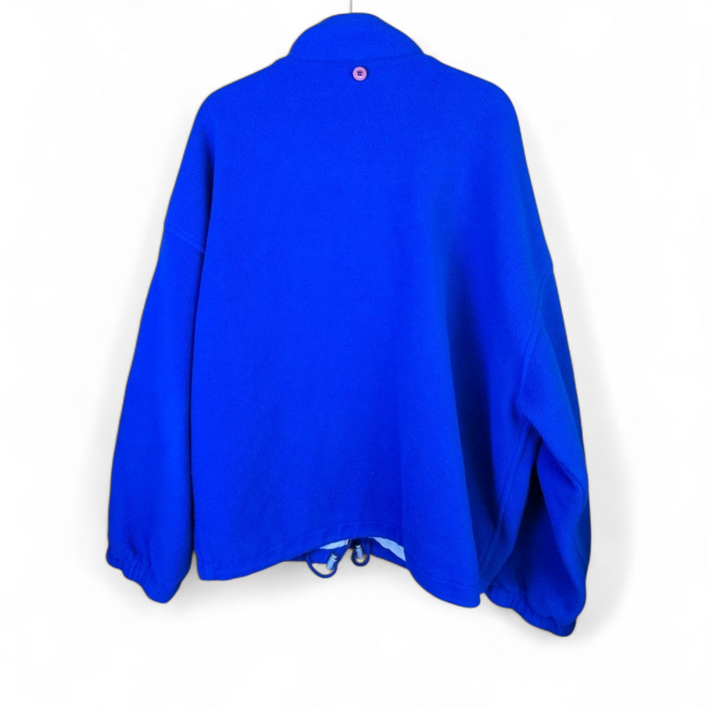 Men's Vintage 90s Nordica Blue Fleece Jacket  S50 Insulated Zip Closure Outdoor