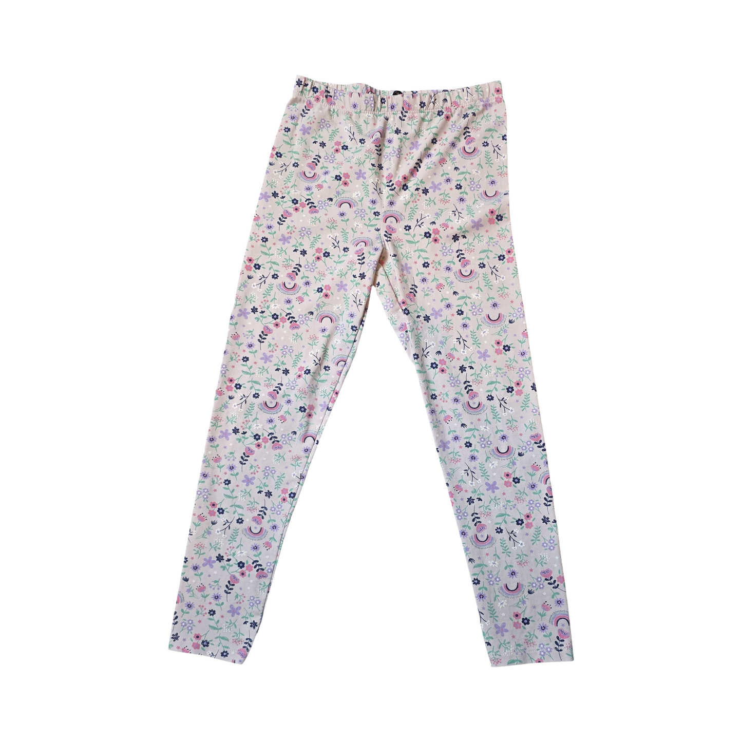 Very Girls Pink Floral Leggings – Age 5-6 Years – Cotton Blend