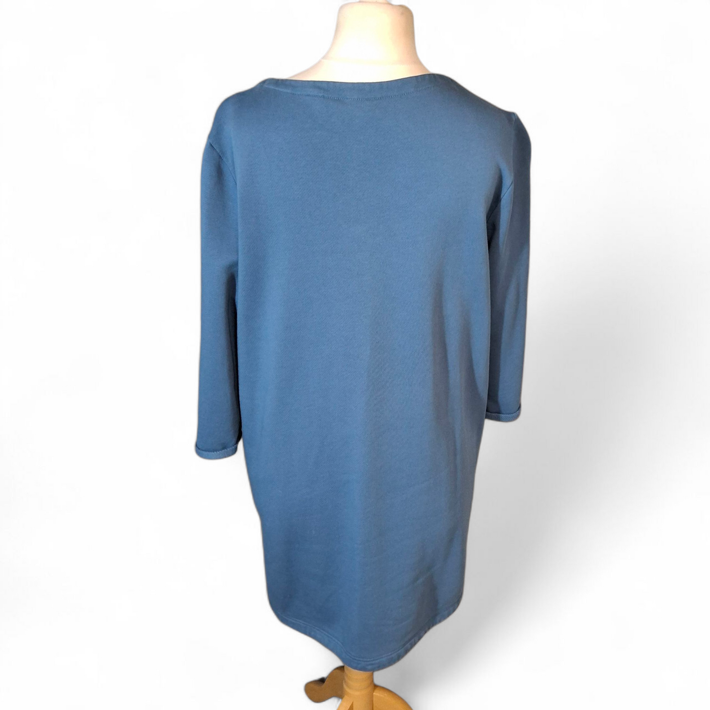 Seasalt Blue 100% Cotton Tunic Top with Pockets – Size 12
