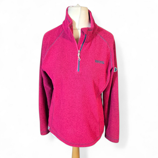 Regatta Pink 1/4 Zip Lightweight Jumper – Size 12