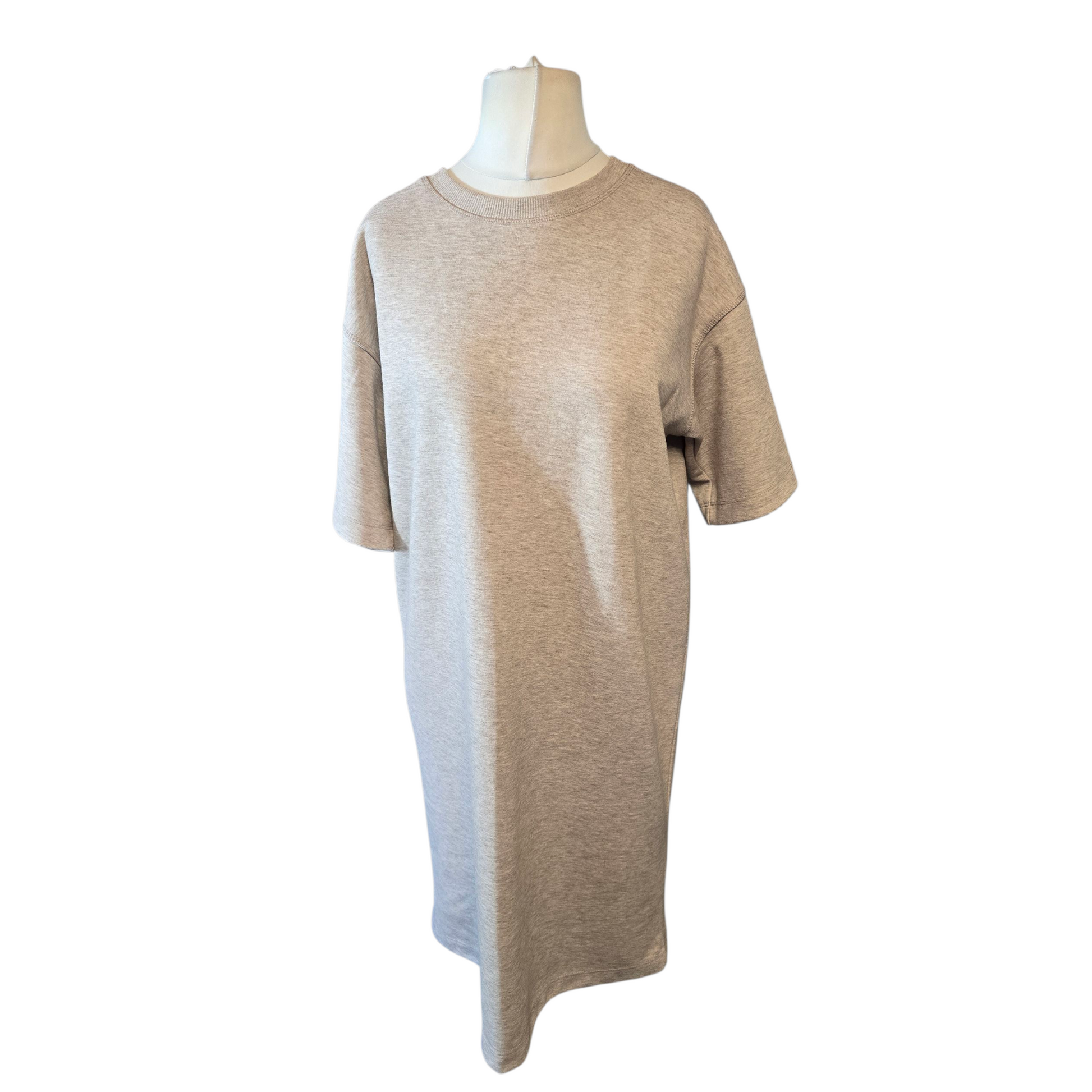 H&M Beige Oversized Jumper Dress – Short Sleeves – EUR XS (UK size 8/10)