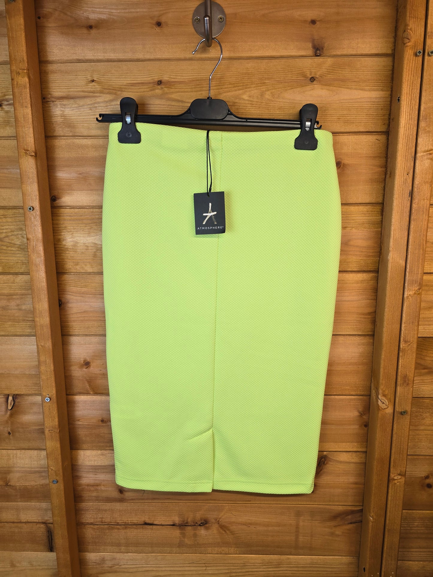 Primark Lime Green Bodycon Skirt | Size 8 | Knee Length | NWT