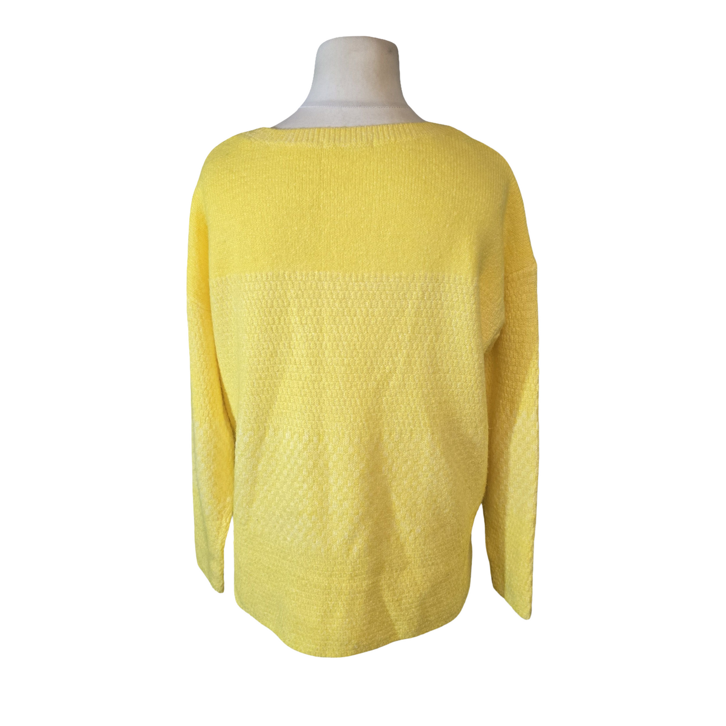Tu Bright Yellow Relaxed Knit Jumper – Size 14