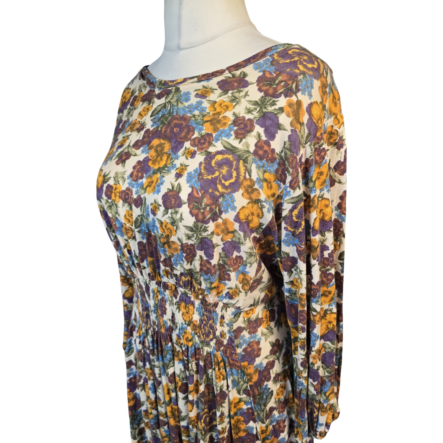 Topshop Top Multicoloured Size 12 Floral Causal