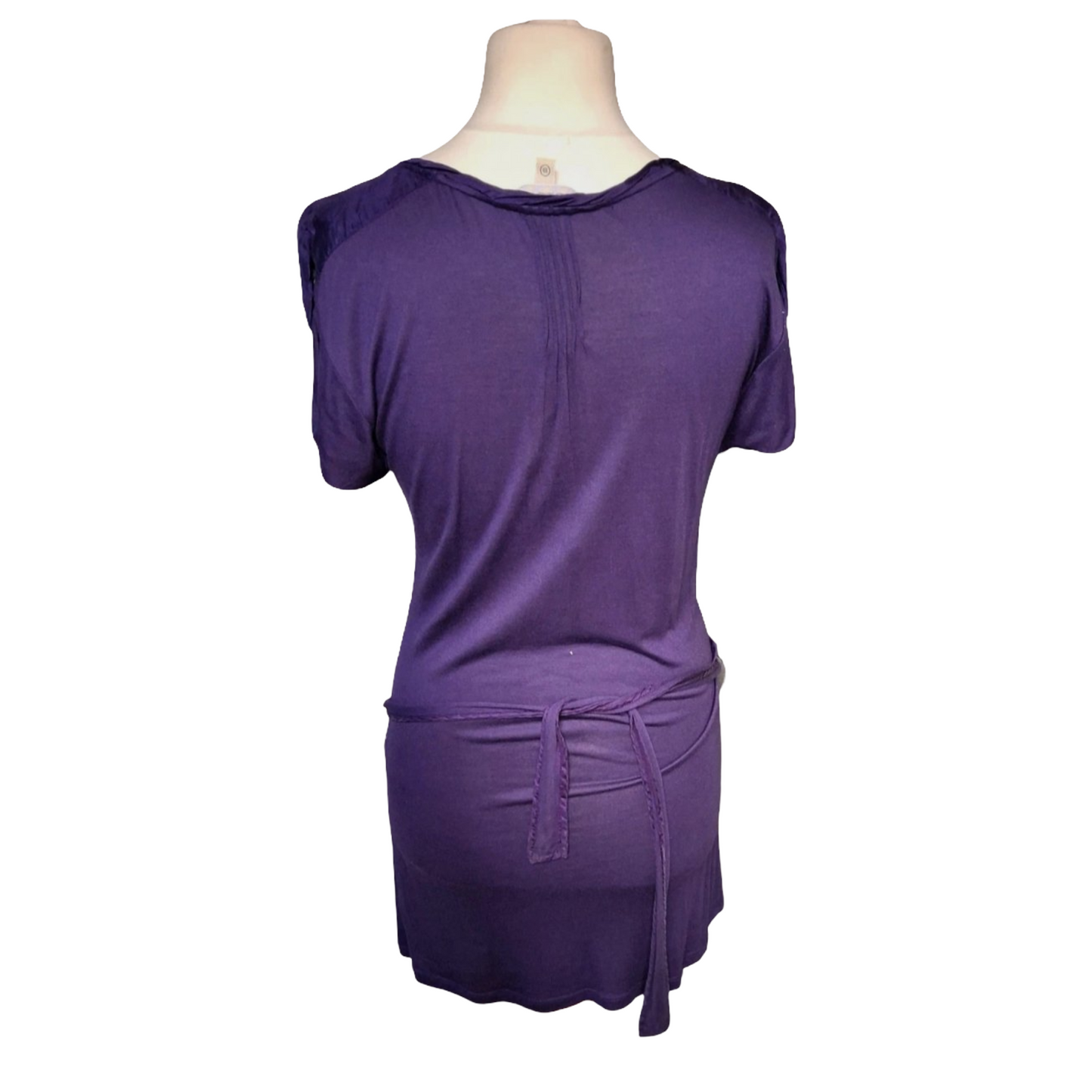 FatFace Bird Print T-Shirt – Modal & Silk Trim, Size 10/12, Soft Feel, Whimsical Design