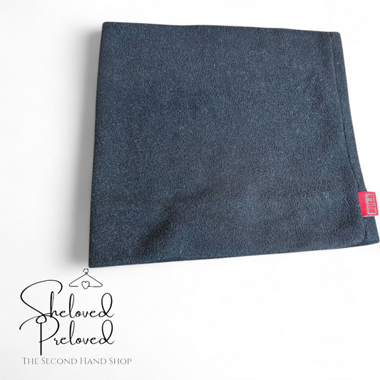 Bula Black Fleece Snood – Soft 100% Polyester Winter Neck Warmer Unisex 9"x9.5"