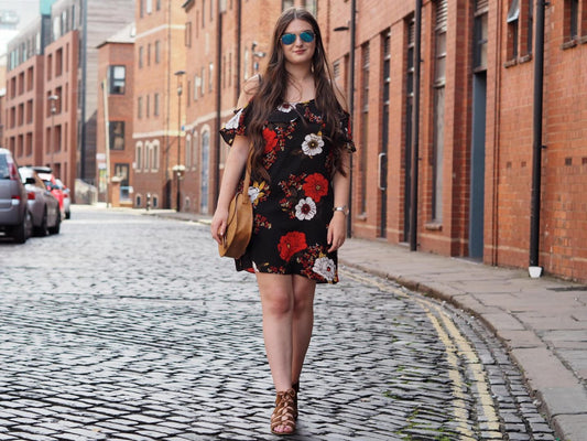 🌺 Matalan Off-the-Shoulder Floral Dress – Size 12 (New with Tags)