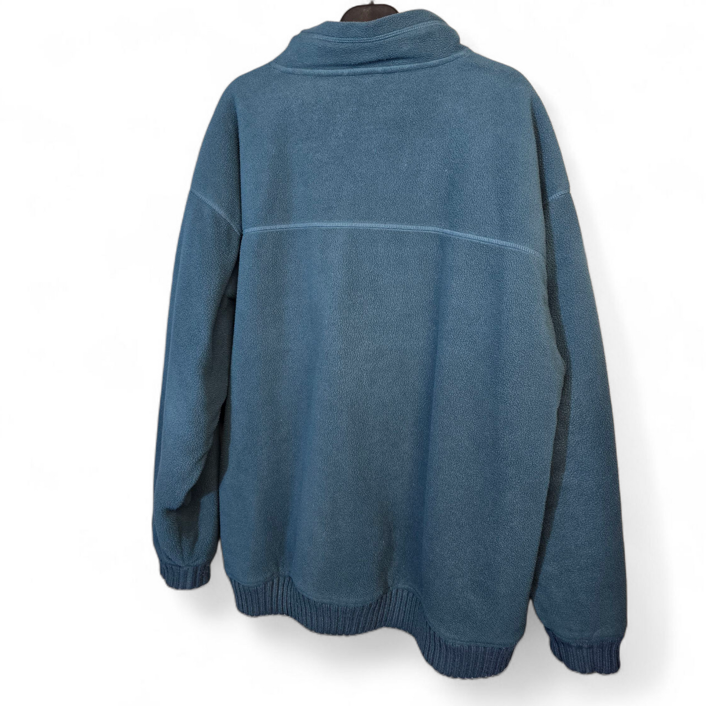 EWM Men’s Teal Green Fleece Jacket – Zip Pockets, XL