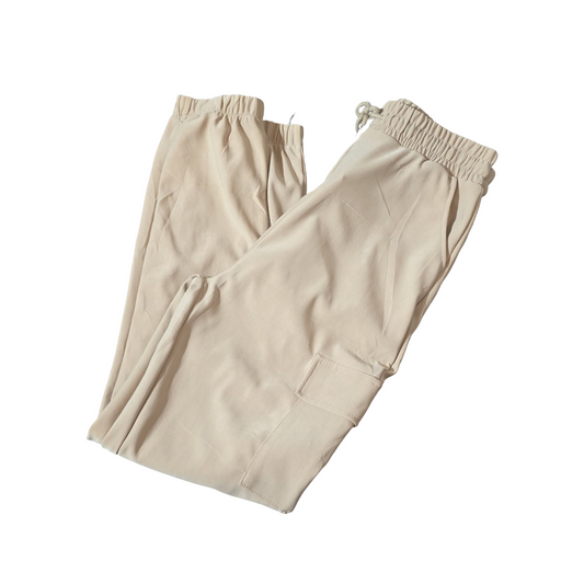 Fashion Beige Cargo Joggers – Size 8/10 | Pockets, Chill & New With Tags
