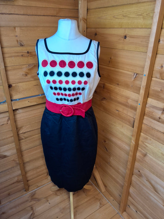 Y2K Marks & Spencer Autograph Colour Pop Midi Dress – Size 14 🎀