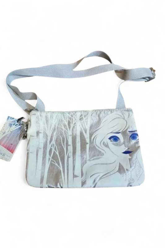 Kipling Frozen 2 Silver Shoulder Bag – Kids, Zip Close, Charm, New with Tags, 9"x7"