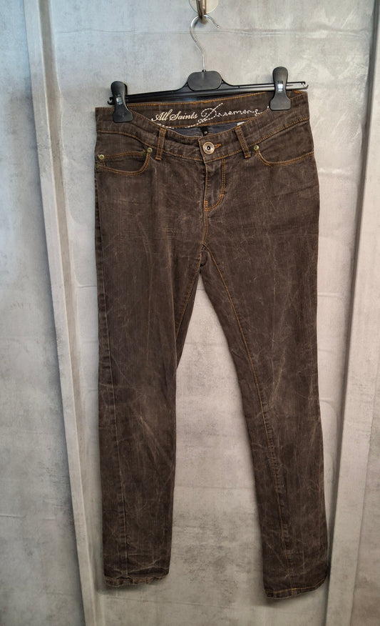 All Saints Dreamers Y2K Low Rise Slim Leg Jeans – W28 (UK 8/10)