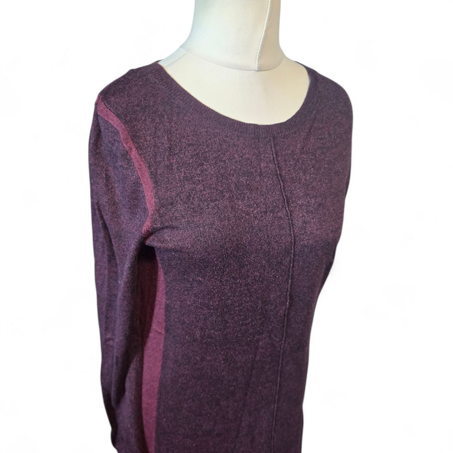 George Burgundy Purple Knit Jumper Dress – Size 12
