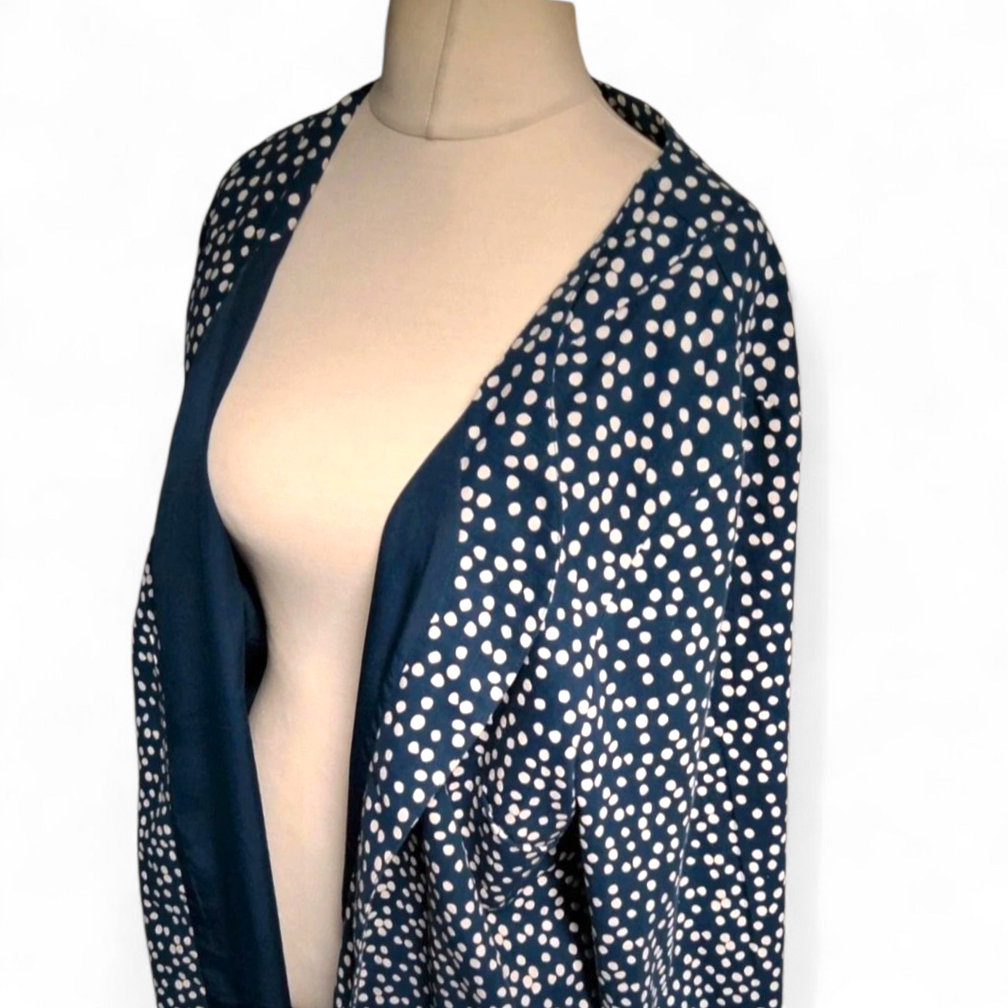 Bonmarché Navy Spot Print Blazer – Size 24 – NWT RRP £24