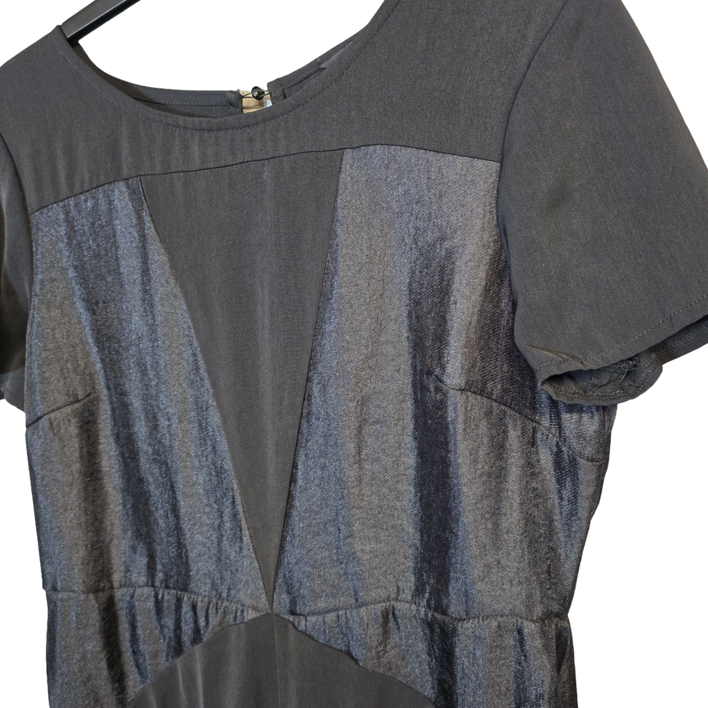 M&S Black Silky Short-Sleeve Flared Leg Jumpsuit – Size 12 Regular