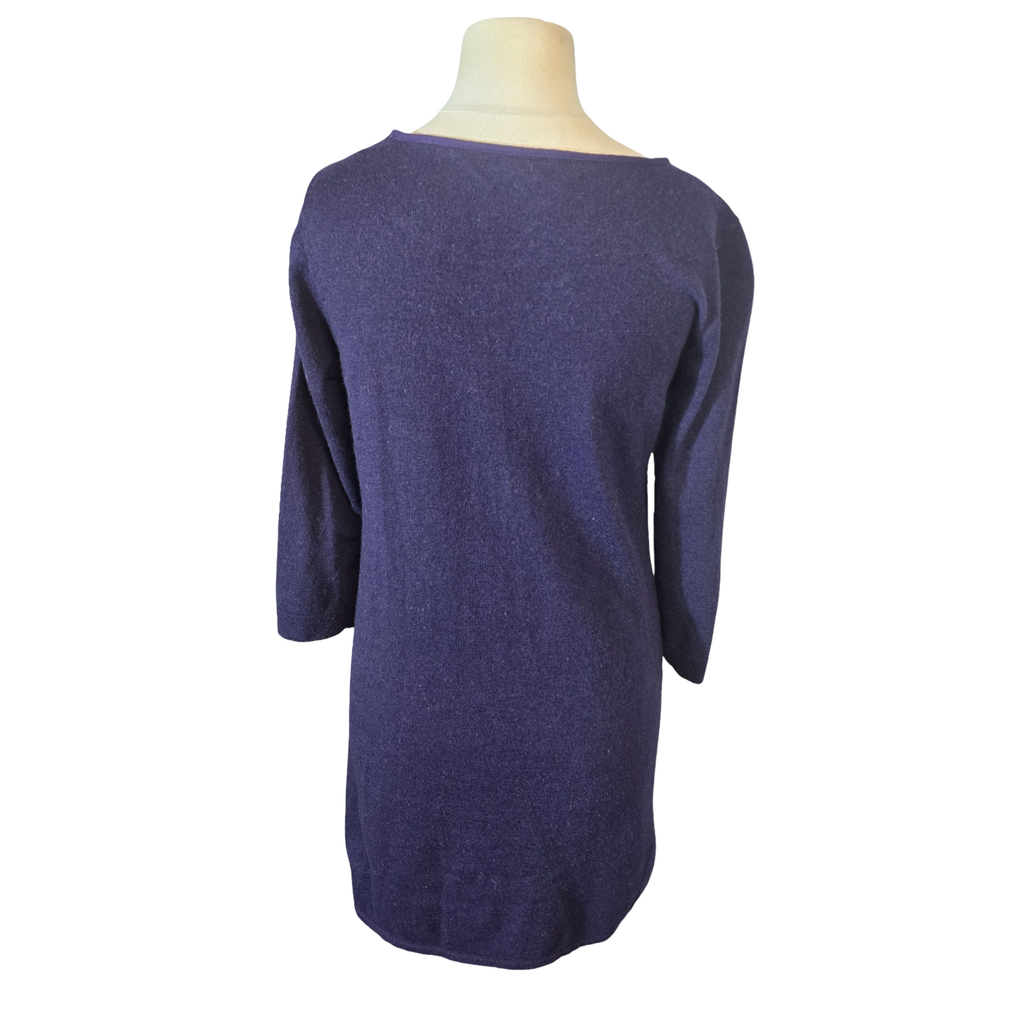 White Stuff Purple Leaf Print Jumper Dress – Size 12