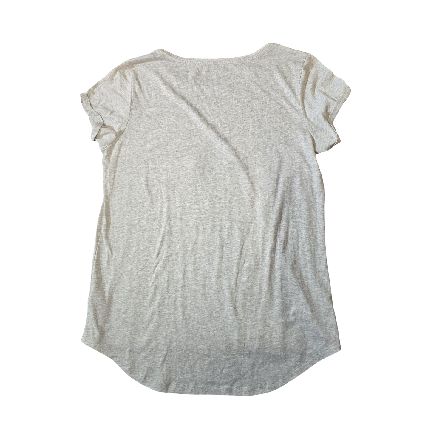 Matalan Grey Christmas T-Shirt – Relaxed Fit – Size M (Fits size 14/16)