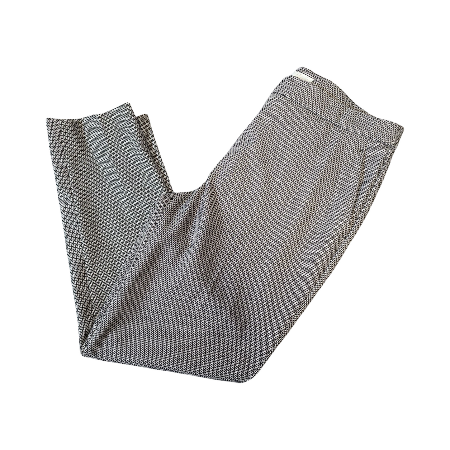 H&M Black & Grey Slim-Leg High Waist Trousers – Size 12 (EU 40)