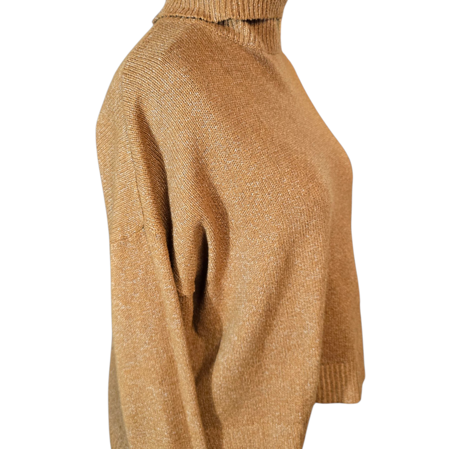 Shein Brown Oversized Turtleneck Jumper – Size L (UK size 12/14)