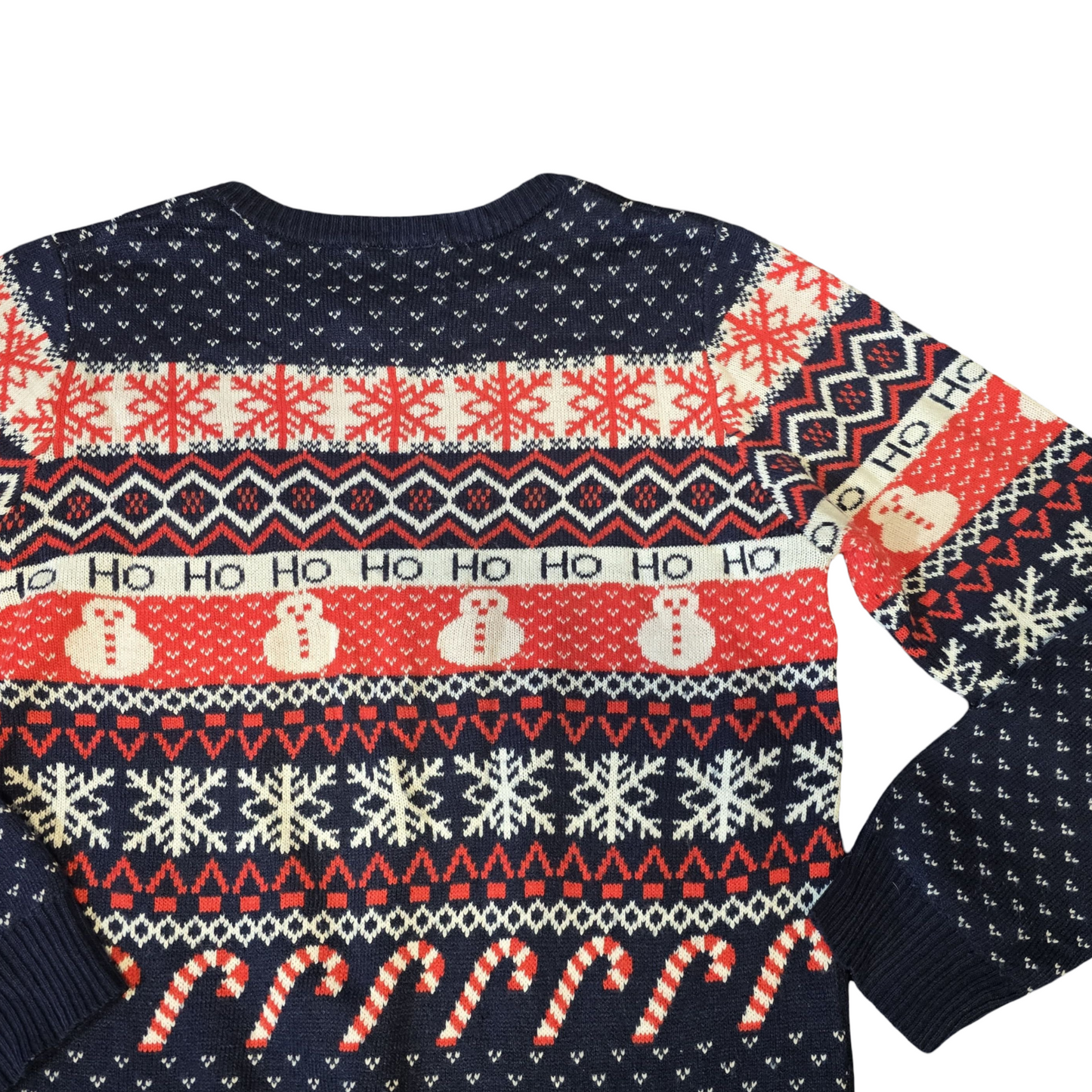 Lily & Dan Boys Navy Red White Xmas Jumper – 11–12yrs – Knitted Acrylic
