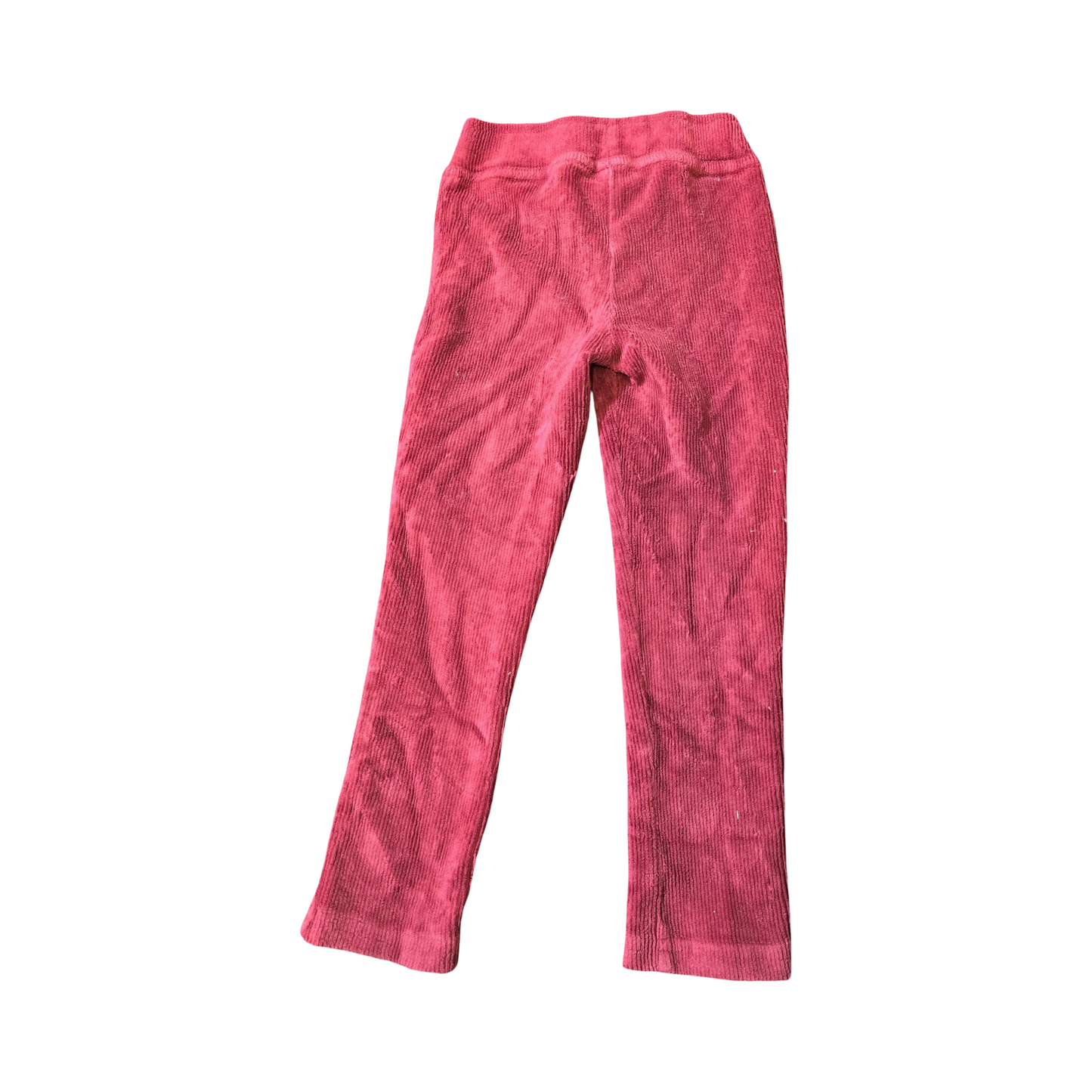 Nutmeg Burgundy Ribbed Leggings – Girls 2–3 Years – Cotton Blend